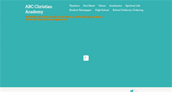 Desktop Screenshot of abcchristianacademy.net
